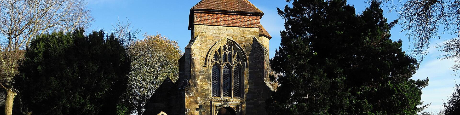 St Michael's Church, Penhurst, near Battle, East Sussex, England. Wikidata has entry Q17534983 with data related to this item.