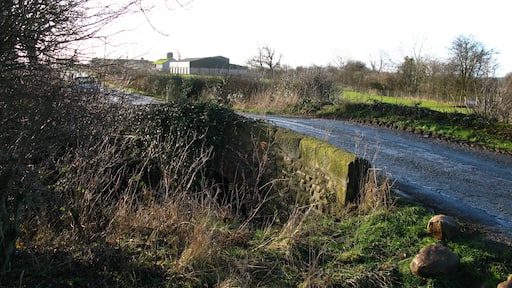 Lady Bridge, Moor Lane Beyond the bridge, Ladybridge farm is in square SE2980.