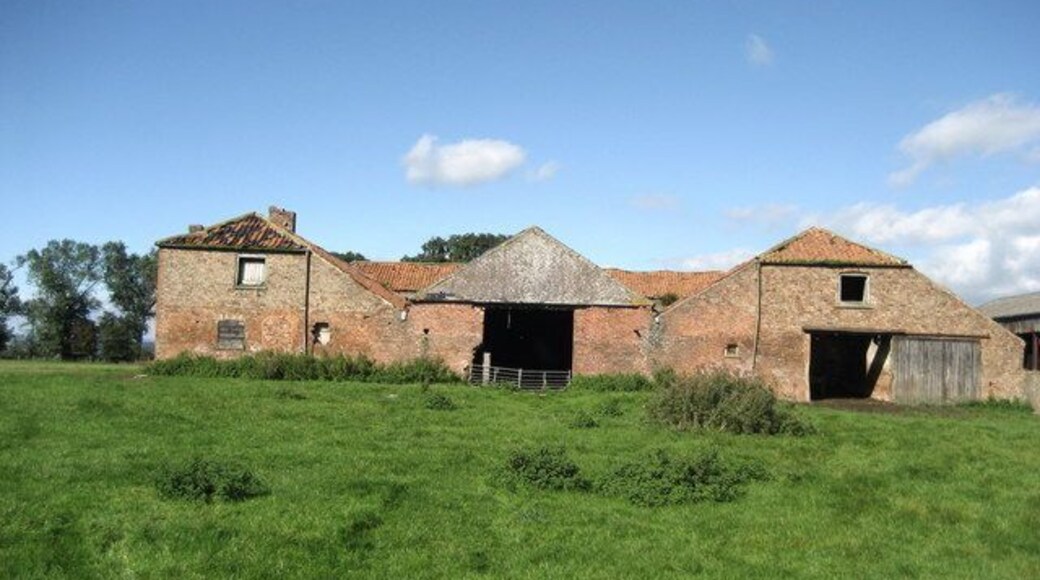 West Lodge. Some of the buildings in this farming complex are falling into disrepair