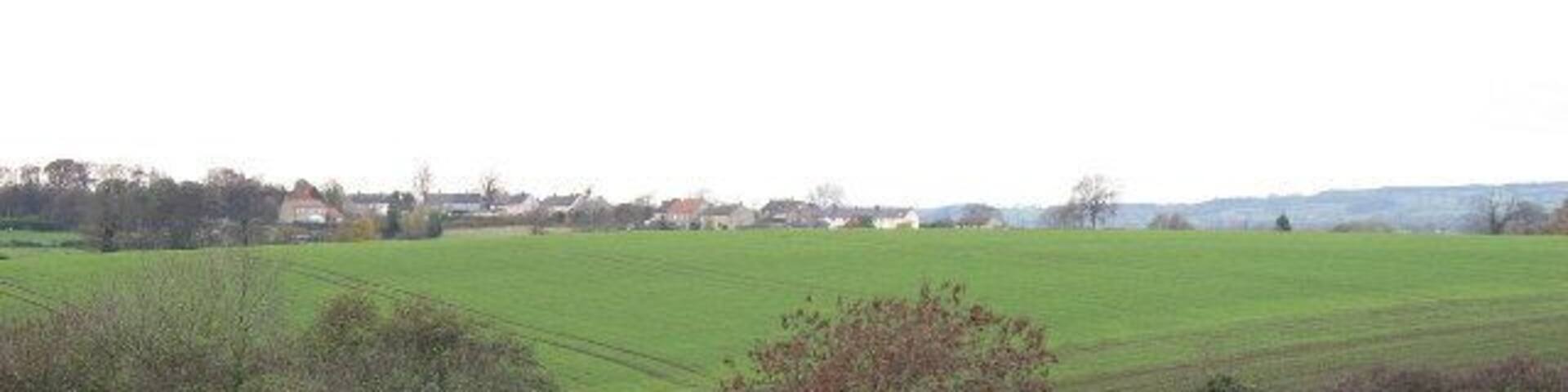 Looking Towards Finghall village, North Yorkshire, from the south-east.