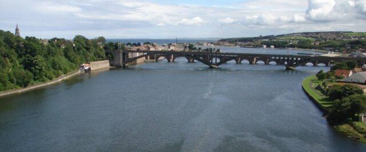 River Tweed from the Royal Border Bridge View from the train.