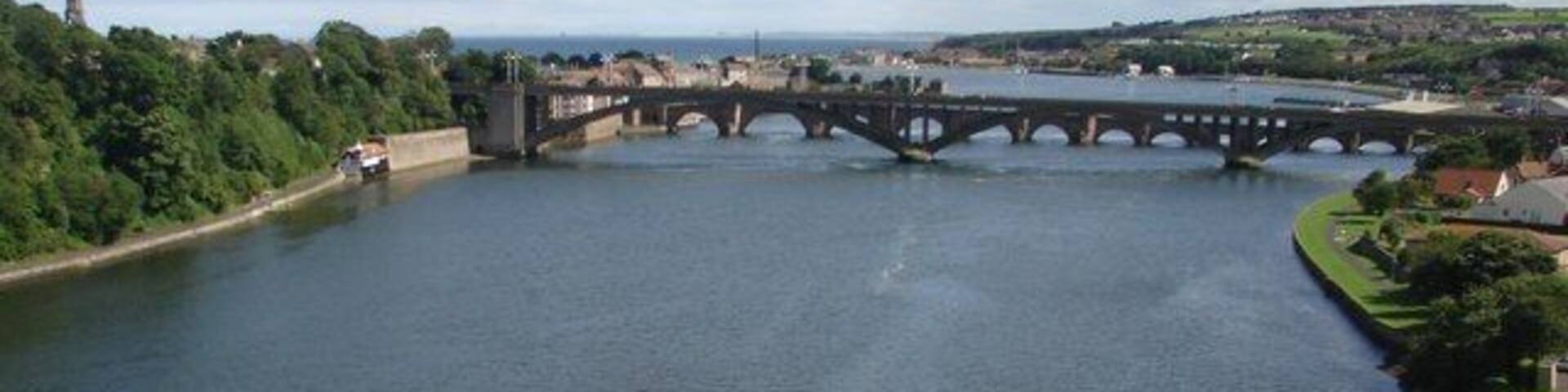 River Tweed from the Royal Border Bridge View from the train.