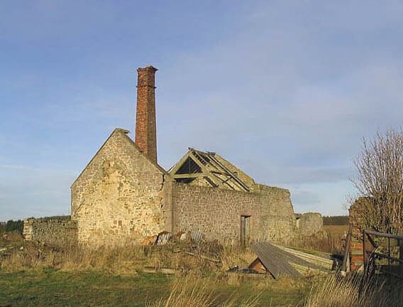 Abandoned mill building Near the A1 between Ancroft Mill and Bridgemill.