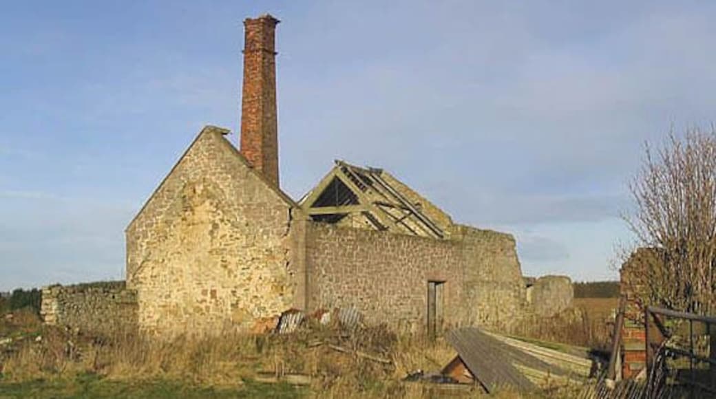 Abandoned mill building Near the A1 between Ancroft Mill and Bridgemill.