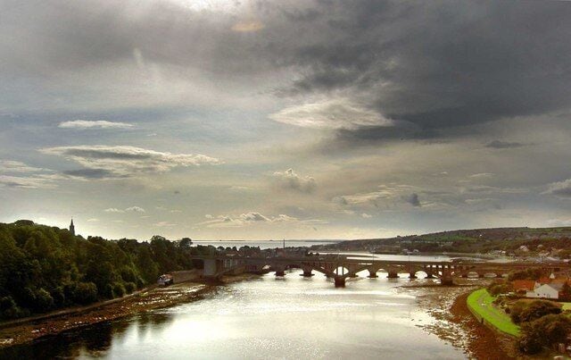 The River Tweed From the Royal Border railway bridge.