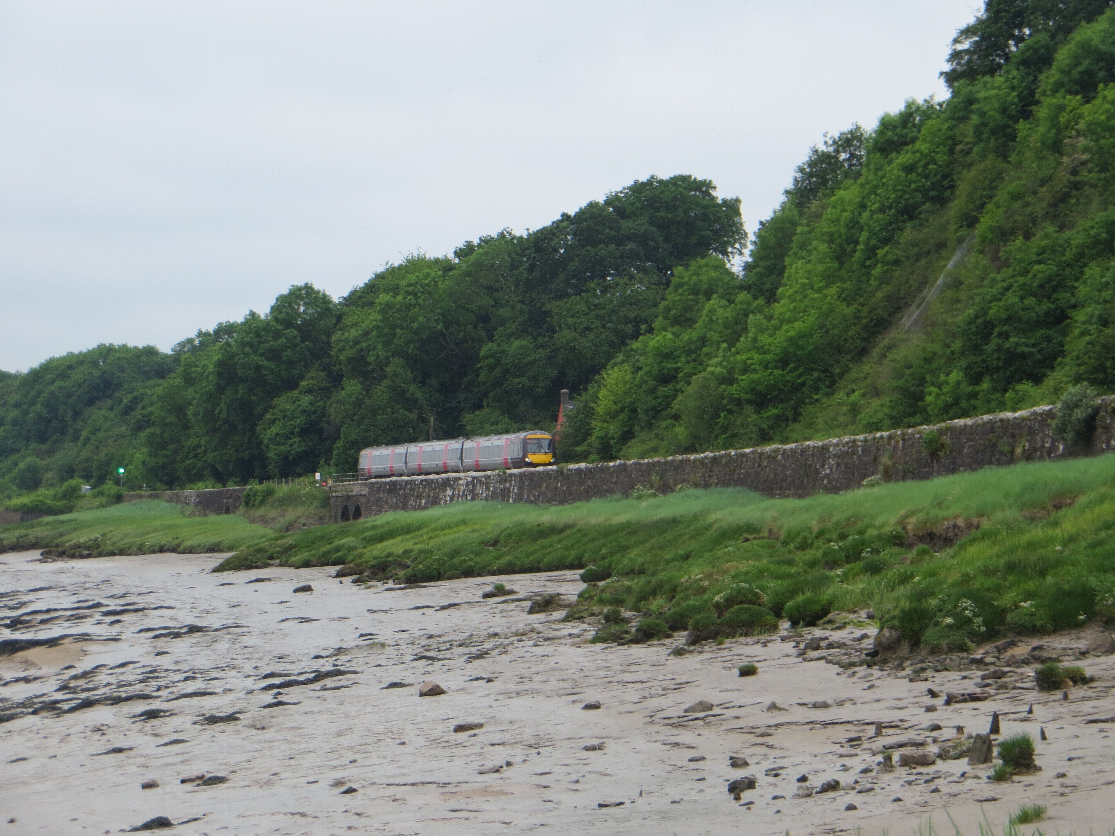 Cross Country to Birmingham passing Gatcombe on the Severn Estuary - June 2016