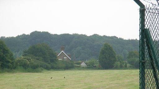 White House Cottages From the edge of RAF Croughton.