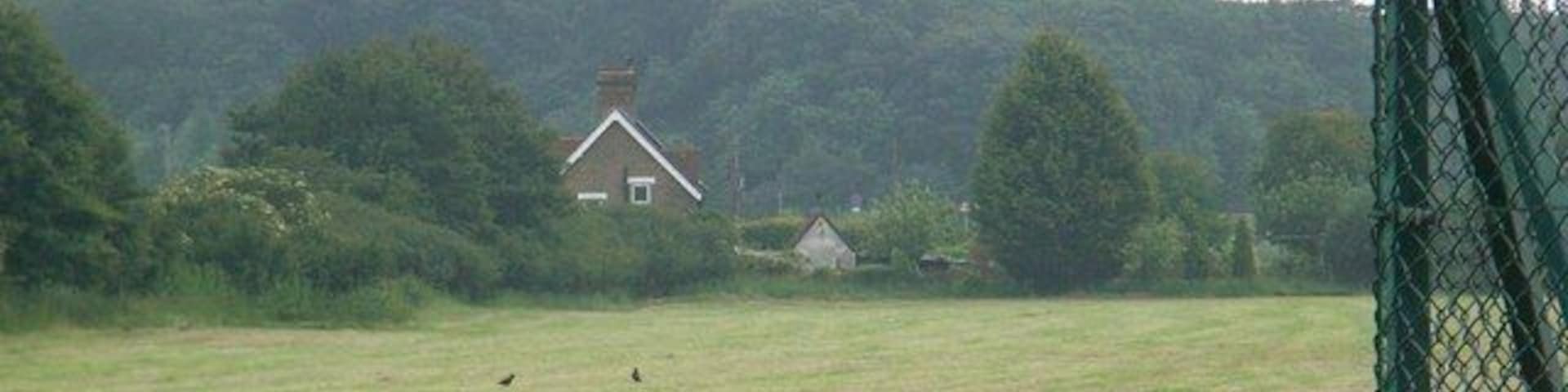 White House Cottages From the edge of RAF Croughton.