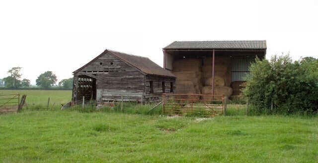 Old and new barns