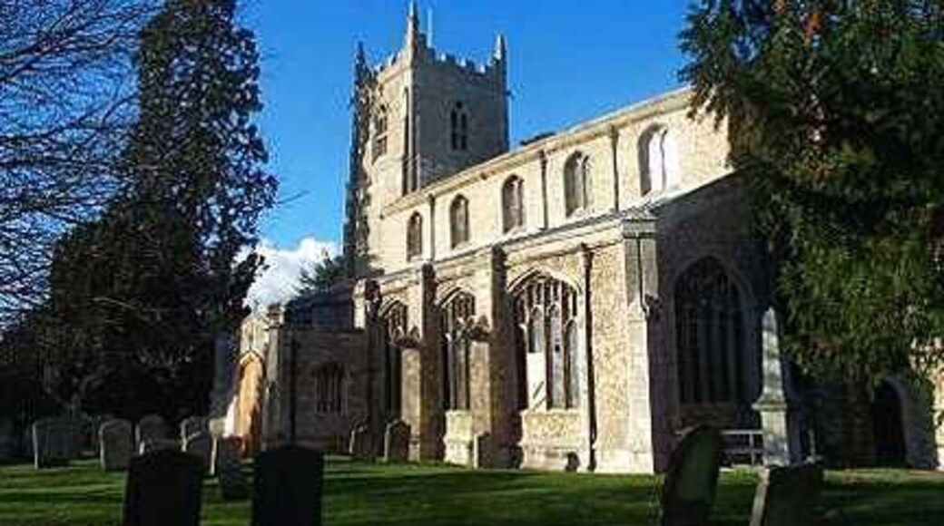 St Mary Magdalene's parish church, Brampton, Cambridgeshire (formerly Huntingdonshire), seen from the southeast