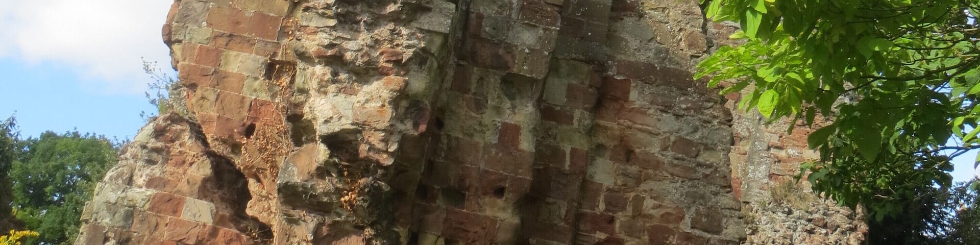 Bridgnorth Castle, in Bridgnorth, Shropshire. Burned down in the English Civil War, it is now, like nearly all castles, little more than a derelict ruin.