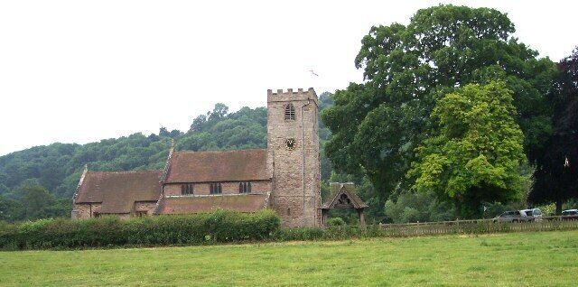 Morville Church. On the site of a Saxon Minster and later a Priory.