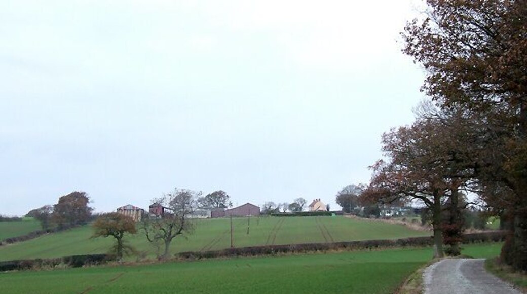 Farm Road to Middleton Baggott, Shropshire The unsurfaced farm road serves only New Hall Farm, Fairfield, New Farm, and one other small residence.