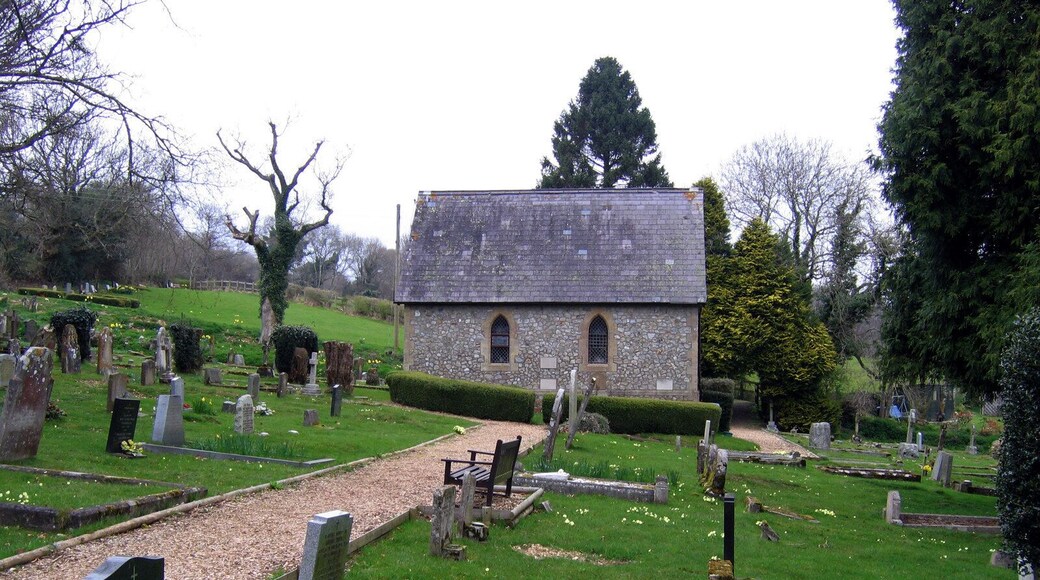 Cemetery near Charmouth This cemetery is located just off the main A35 at the Charmouth Roundabout.