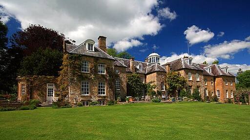 Slape Manor south front A Grade II* manor house having a C17 core, with late C18 refenestration, and a C19 extension.