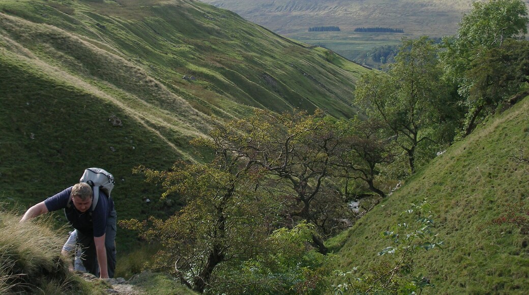 Buckden Beck The steep sided narrow valley tributary of Buckden Beck provides an excellent alternative to the ascent of Buckden Pike.