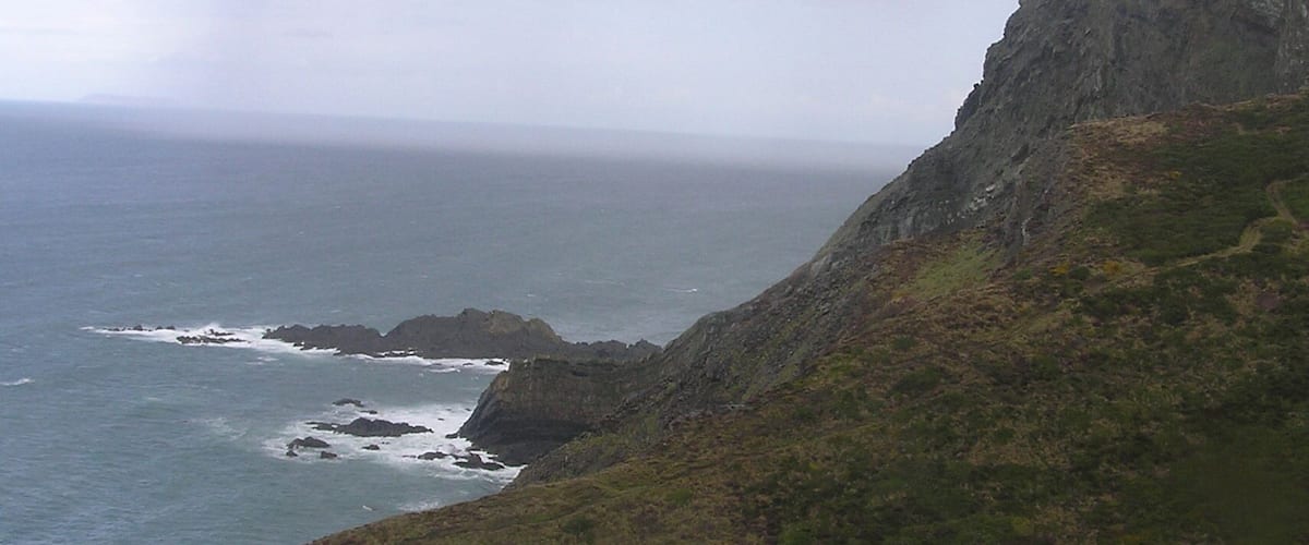 Looking north in the rain - August 2011