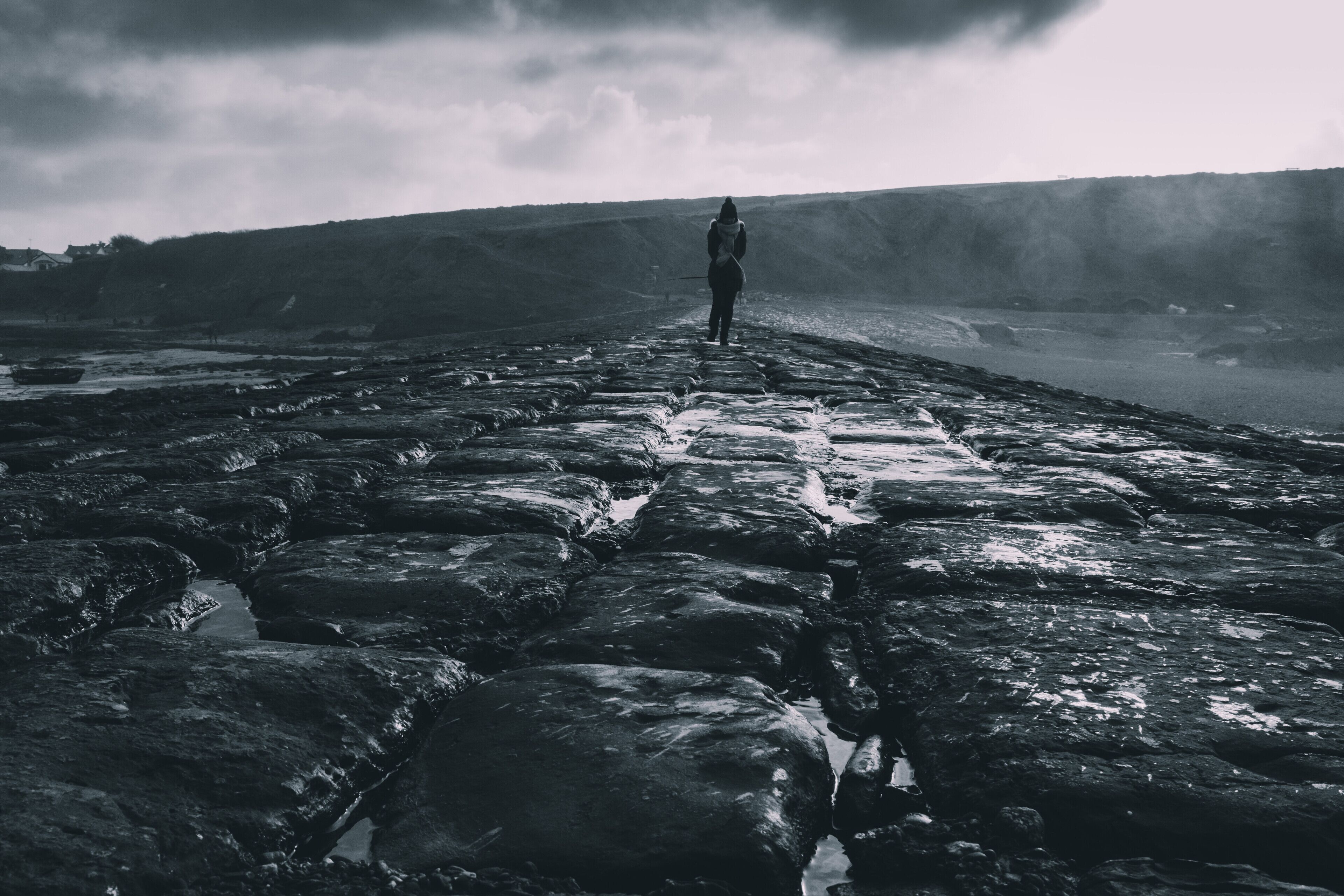 Great break water at the beach