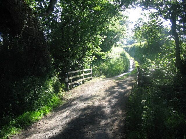 Approaching the bridge over the Wanson Water A view looking to the west approaching the small bridge over the Wanson Water.