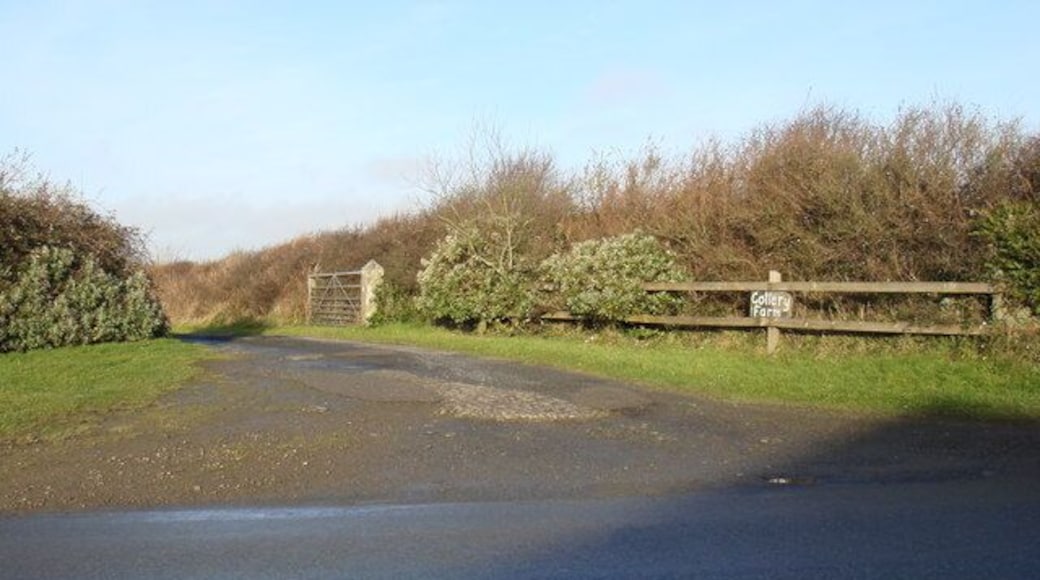 Entrance To Collery Farm near Stibb, Cornwall Farm entrance on the road between Stibb and Kilkhampton