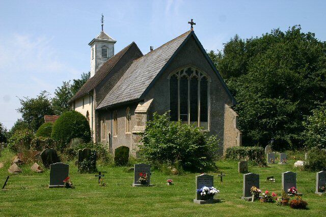 Church of St Thomas à Becket in Great Whelnetham, Suffolk, England. A Grade I listed medieval church.