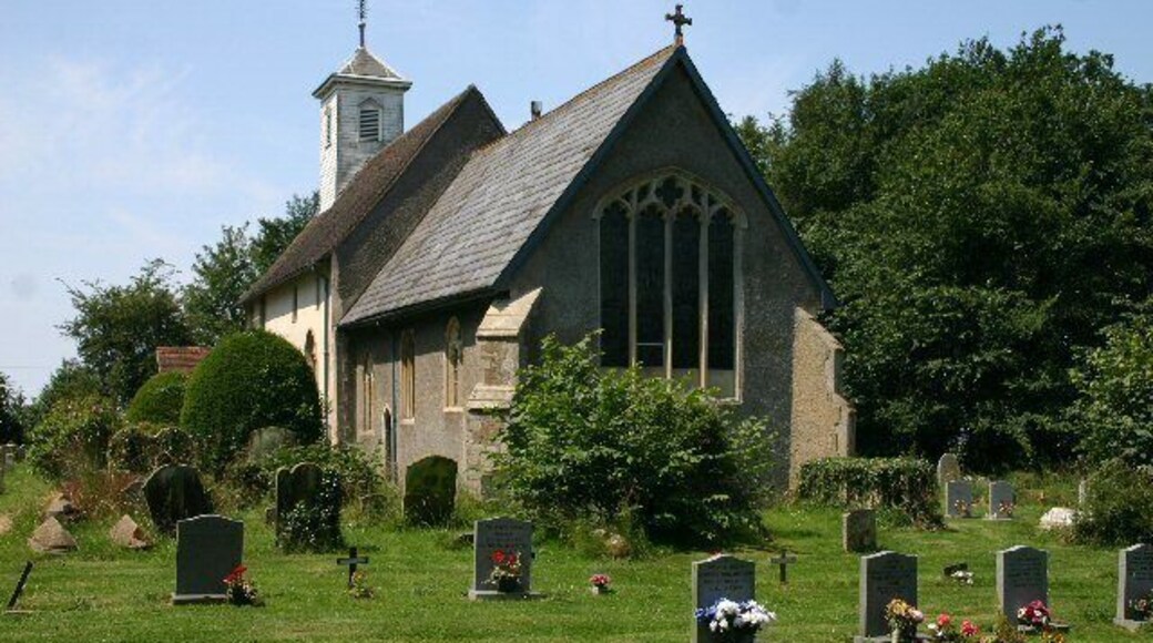 Church of St Thomas à Becket in Great Whelnetham, Suffolk, England. A Grade I listed medieval church.