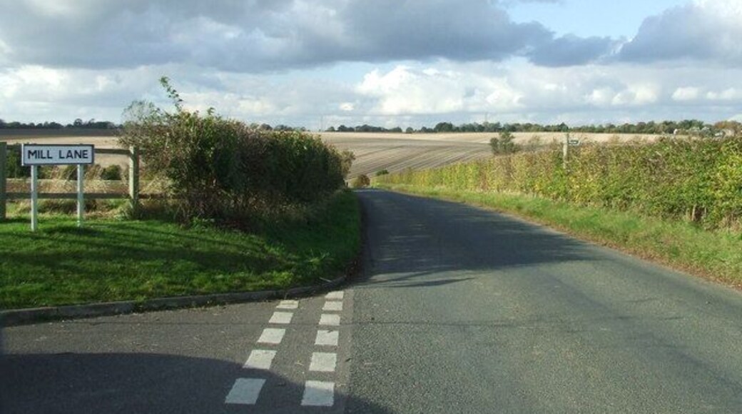 Distant fields Country view near to Rattlesden Suffolk.
