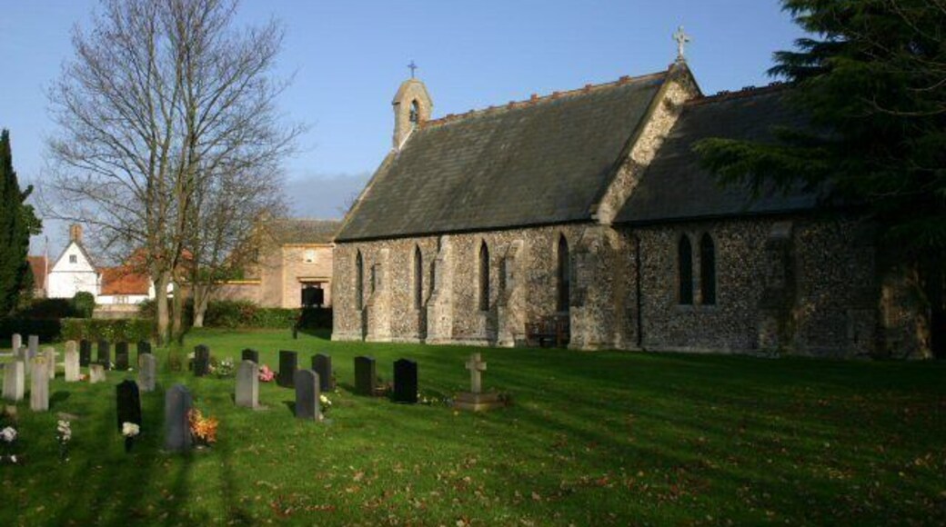 St Peter's Church, West Row A Victorian church in a suburb of Mildenhall, dominated by the American presence of the nearby airbase.
