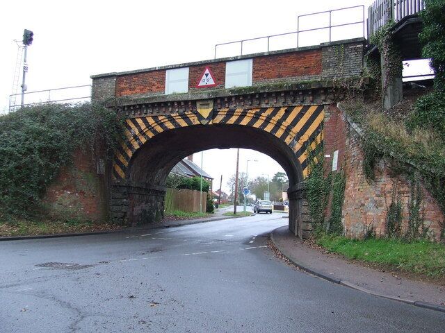 Railway Bridge Railway bridge Thurston Suffolk.