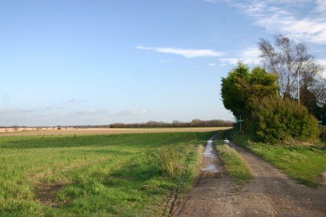Farm track at West Row This council-owned farm track leads east from the village of West Row.