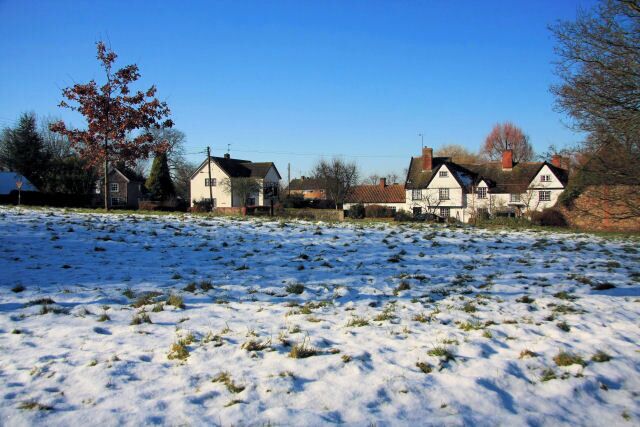 Risby village green This is one of two greens in the centre of the village; this one is considered to be the 'main' one. The older building opposite is two dwellings, Lower Farm House and Cottage.