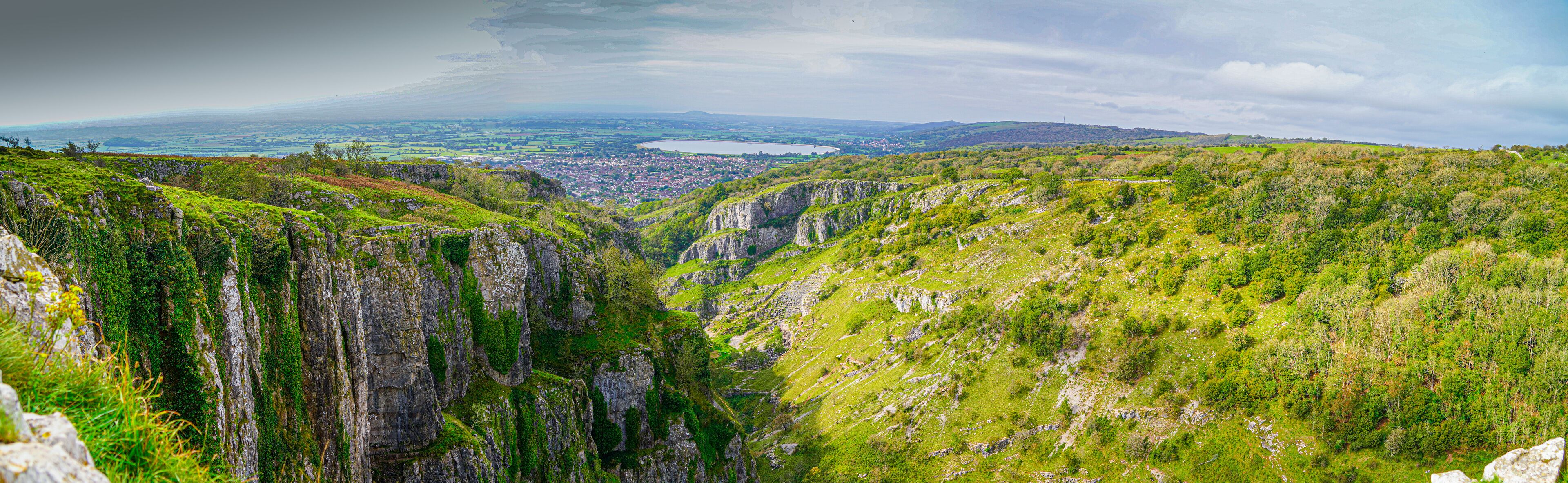 Cheddar Gorge in September Sunlight
