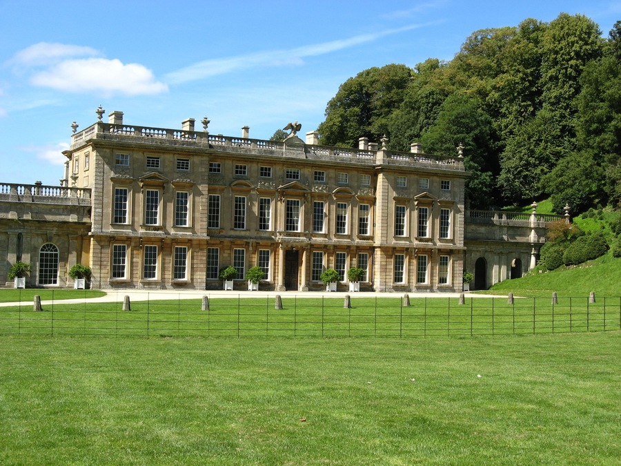 Dyrham Park house, east side.
