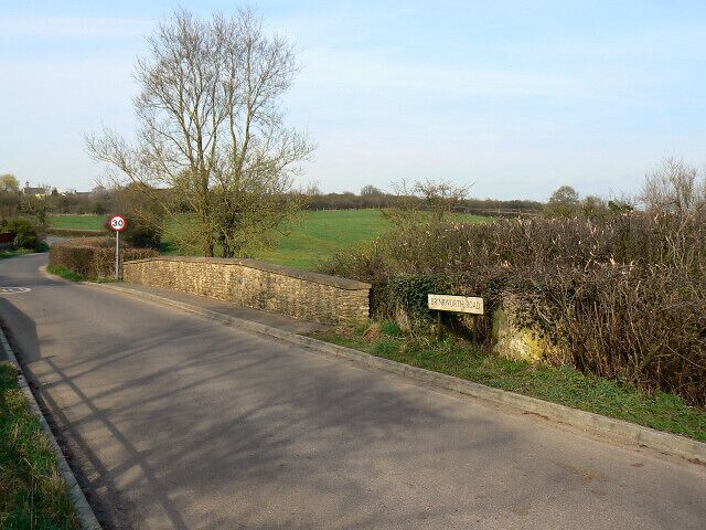 Bridge over Brinkworth Brook, Brinkworth. The brook isn't very big, certainly not navigable in anything larger than a rubber duck, which poses something of a mystery... 1209513