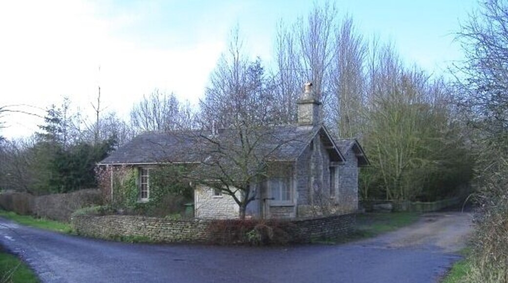 Kingsmead crossing The railway crossing keeper's cottage, on the former Malmesbury branch. Trains ran past, to the right.