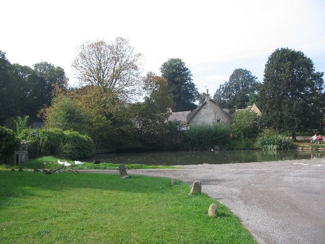 Duckpond at Biddestone. A view of the duckpond at Biddestone.