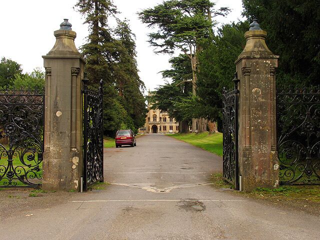 Entrance to Grittleton School. The entrance to this school is in the north eastern corner of the square.