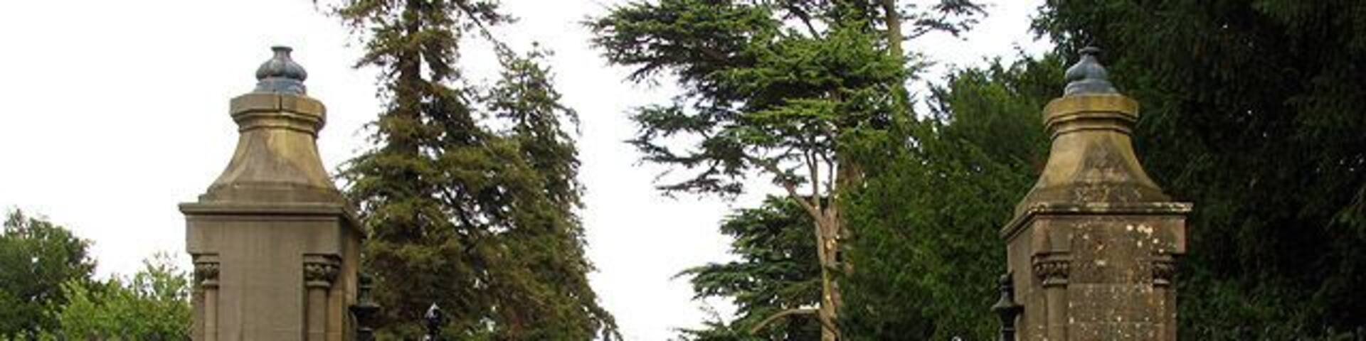 Entrance to Grittleton School. The entrance to this school is in the north eastern corner of the square.