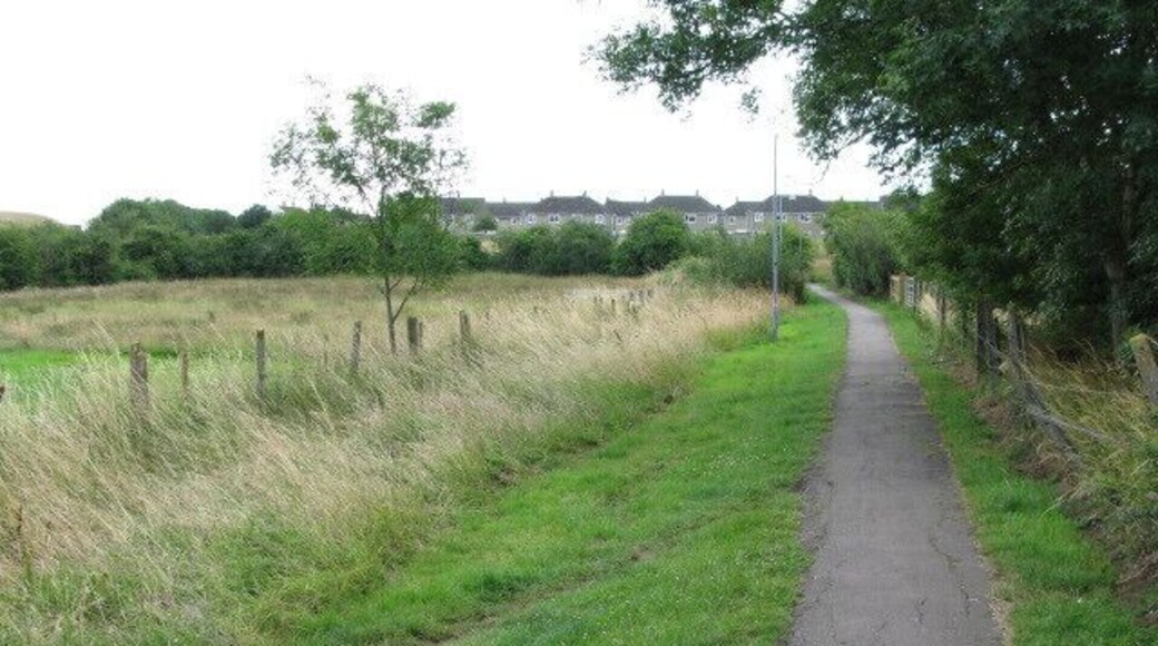 Footpath from Hullavington Looking towards Wellington Place
