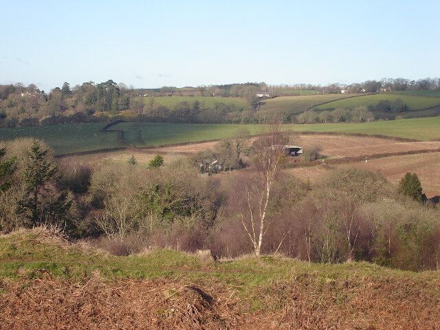 View North over River Taw. from Motte and Bailey