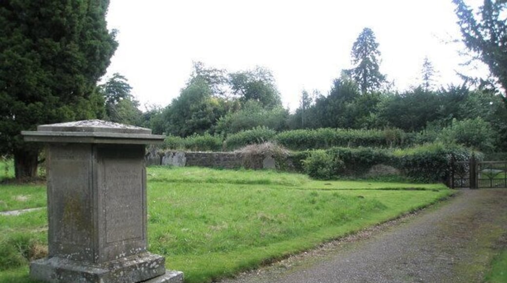 Memorial in the churchyard at St Margaret's, Acton Scott