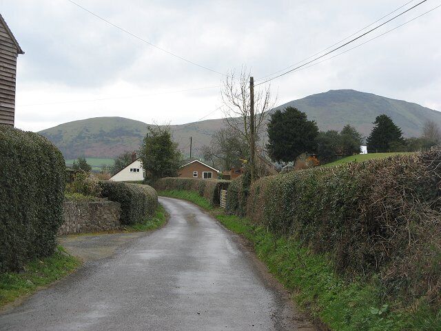 Lower Wood Scattered community near All Stretton. Caer Caradoc in the background.