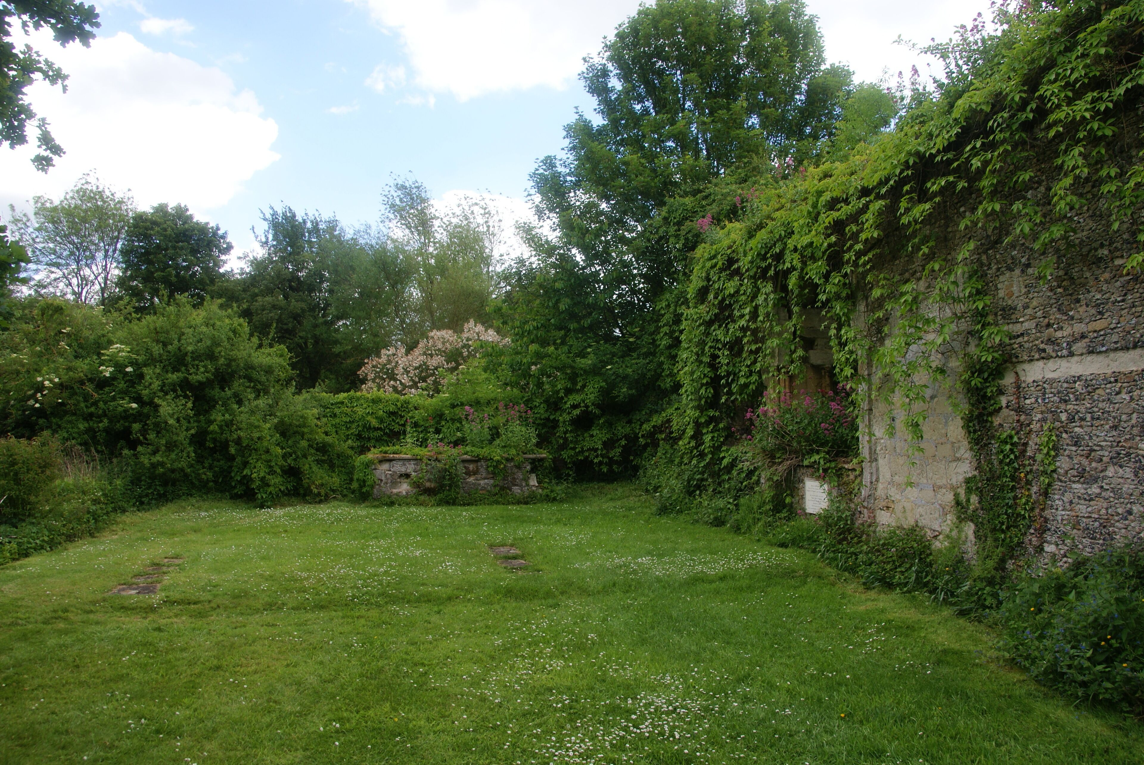 The old church at Clare Priory