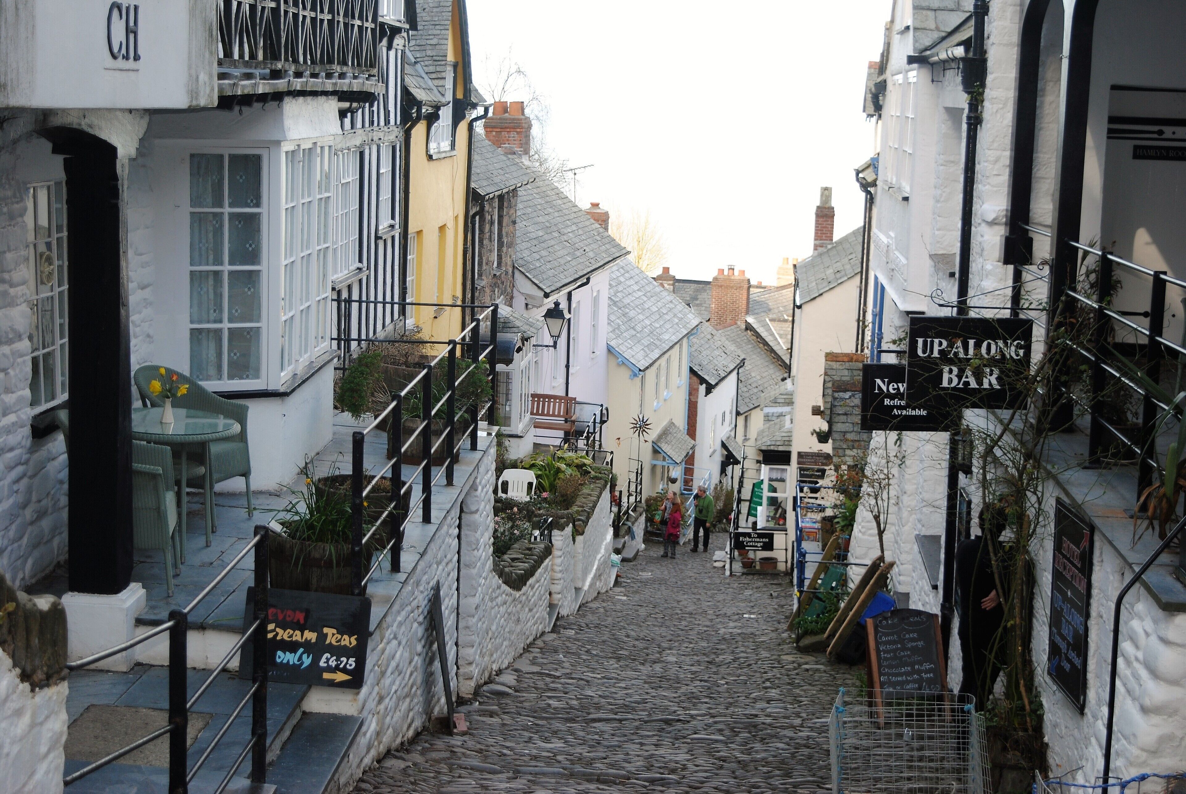 Clovelly is a small village in the Torridge district of Devon, England. It has a harbour and is a tourist attraction notable for its steep pedestrianised cobbled main street, donkeys and views over the Bristol Channel. 

#OnTheRoad