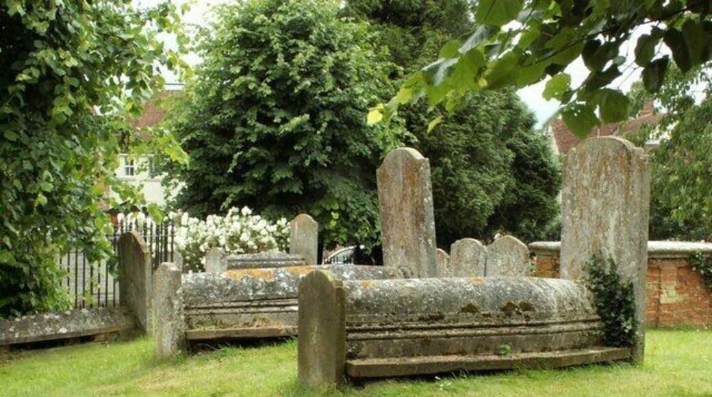 Some very old graves outside Coggeshall church
