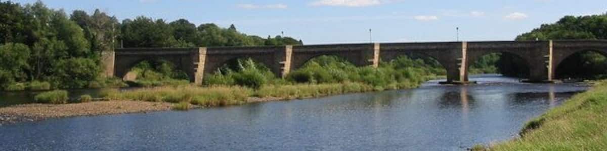 Bridge over Tyne Corbridge from South bank.