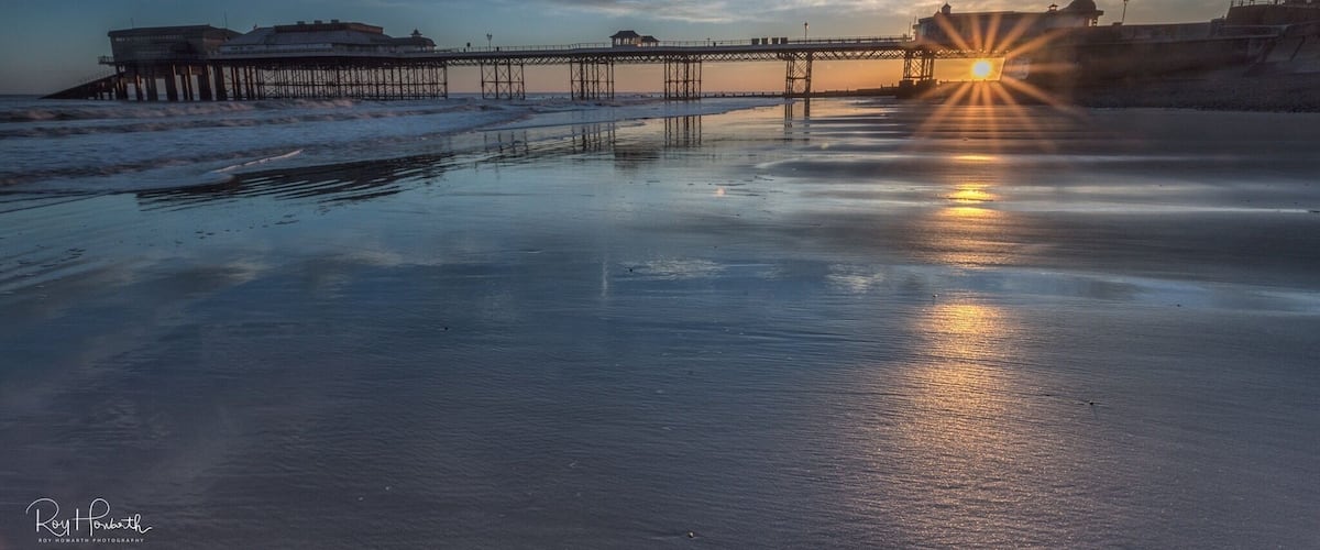During Winter the sun rises behind the pier giving a nice photo opportunity