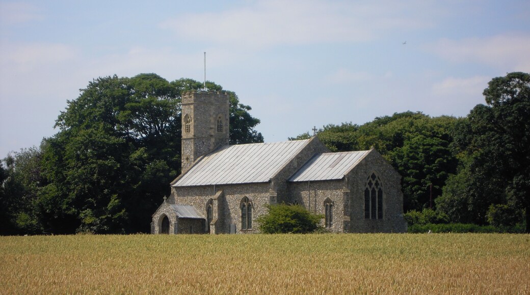 The Parish church of Saint Micheal in the village of Sidestrand, Norfolk, United Kingdom.