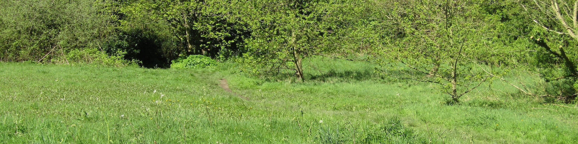 A footpath to Sheringham leading from Banville Lane, East Runton, Cromer, Norfolk, England.