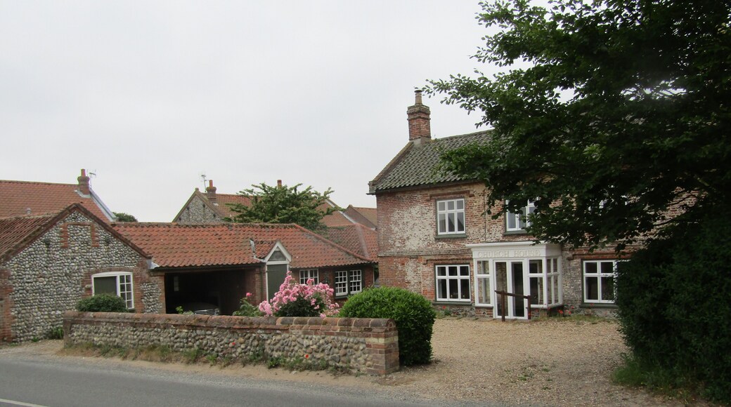 Church house opposite the church on Cromer Road within the village of sidestrand, Norfolk, England.